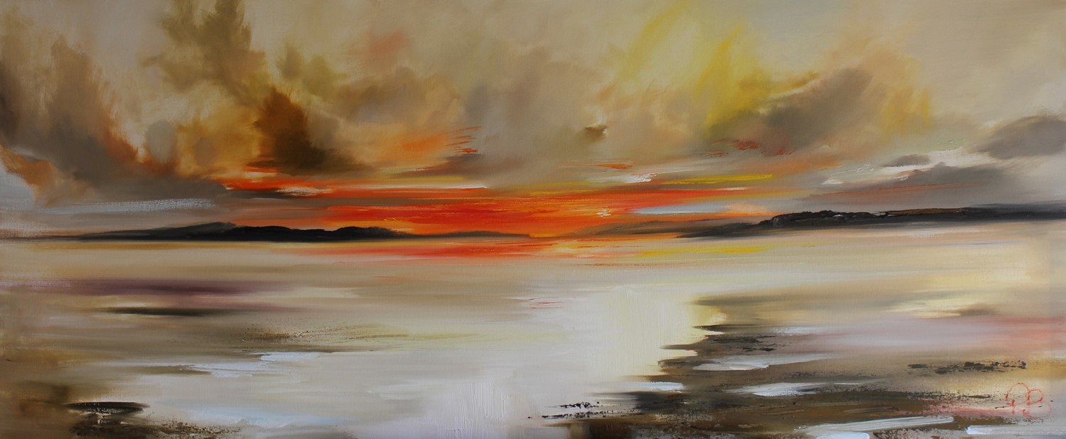 'Incoming Tide at Sunset' by artist Rosanne Barr